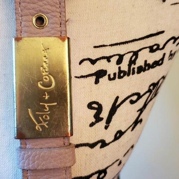 Foley + Corinna Mauve/Pink Vegan Leather Satchel - Picture 5 of 7